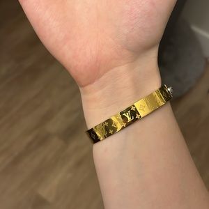 L V monogram bracelet